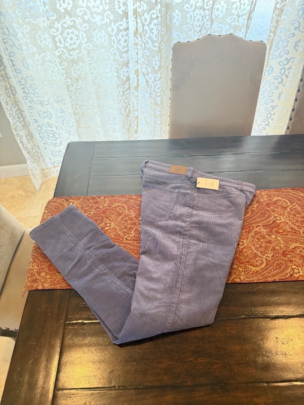 Peter Millar Men's Size 33 Blue Haze Superior Soft Corduroy Pant MSRP $178